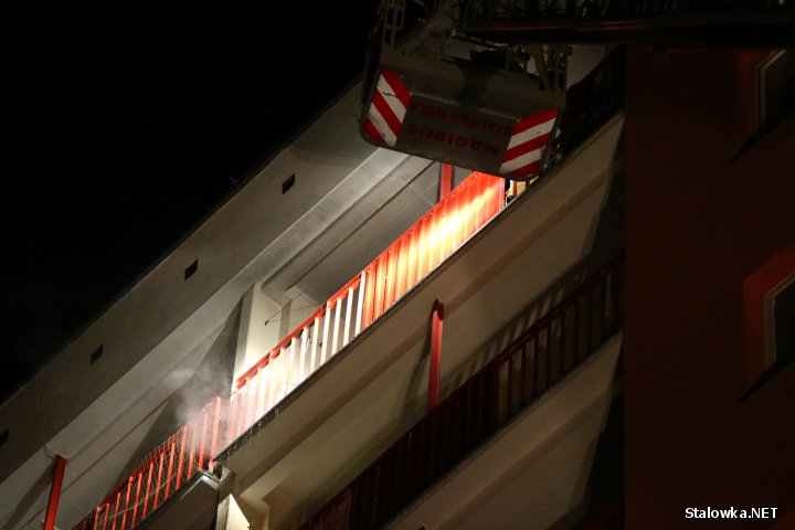 Spaleniu uległa odzież i inne rzeczy pozostawione na balkonie na czas remontu mieszkania. Jak się okazało do pożaru doszło wskutek odpalonego fajerwerka, który spadł na balkon.