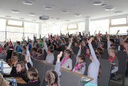 5 marca w auli Zamiejscowego Ośrodka Dydaktycznego w Stalowej Woli odbyły się pierwsze zajęcia II semestru Politechniki Dziecięcej w Stalowej Woli. W zajęciach dwóch grup wykładowych uczestniczyło 200 dzieci z Powiatu Stalowowolskiego.