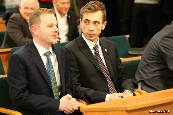 Łukasz Durek (z lewej) został kierownikiem biura powiatowego ARMiR w Stalowej Woli.