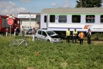 Do zdarzenia doszło na niestrzeżonym przejeździe kolejowym na ulicy Sandomierskiej.