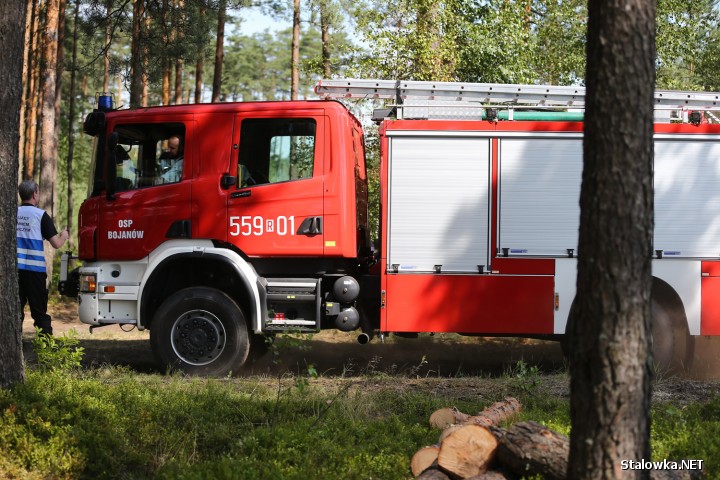 Drugi dzień trwa akcja gaszenia pożaru lasu do jakiego doszło pomiędzy zakładem Alutec a Jelnią.
