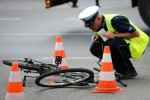 Ze względu na obrażenia jakich doznał rowerzysta zdarzenie zostało zakwalifikowane jako wypadek.