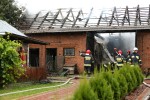 Do pożaru stodoły doszło w trakcie ulewy od uderzenia pioruna na ul. księdza Nai w Zbydniowie. Uderzenie było tak mocne, że ze stodoły spadły wszystkie dachówki.