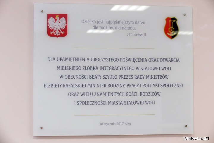 Otwarcie żłobka w Stalowej Woli z udziałem premier RP Beaty Szydło.