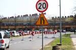 Do 10 maja wyłączono odcinek od ronda rotmistrza Pileckiego do skrzyżowania z ulicą Działkową.