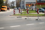 Do 10 maja wyłączono odcinek od ronda rotmistrza Pileckiego do skrzyżowania z ulicą Działkową.
