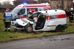 Do wypadku doszło w Kotowej Woli. poszkodowany mężczyzna został przewieziony śmigłowcem do szpitala.