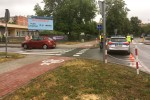 63-letni kierowca samochodu marki hyundai na stalowowolskich tablicach rejestracyjnych potrącił 11-letniego rowerzystę przejeżdżającego przez przejazd dla rowerzystów.