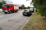 Na ulicy Okulickiego w Stalowej Woli 47-letni rowerzysta wjechał w zaparkowane taxi.