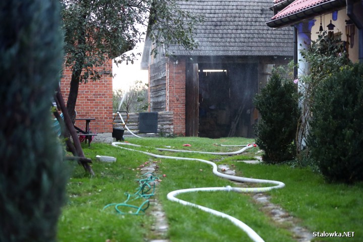 W Turbi przez kilka godzin gaszono pożar obiektów gospodarczych.