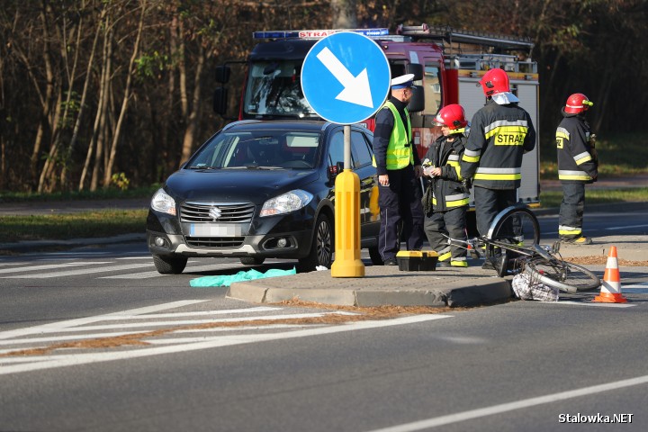 Na ulicy Energetyków w ciągu Drogi Krajowej nr 77 doszło do potrącenia rowerzysty.