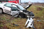 Do groźnego wypadku doszło na trasie Stalowa Wola - Sandomierz. 3 osoby zostały ranne.