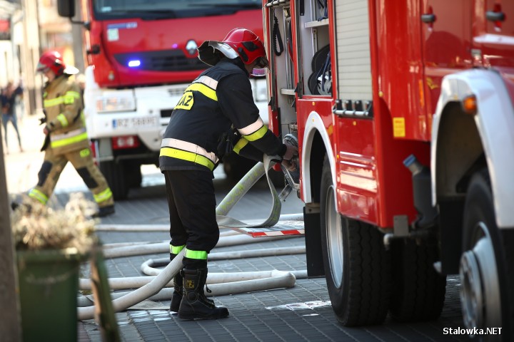 Pożar miał miejsce na ulicy Jana Matejki w Stalowej Woli.