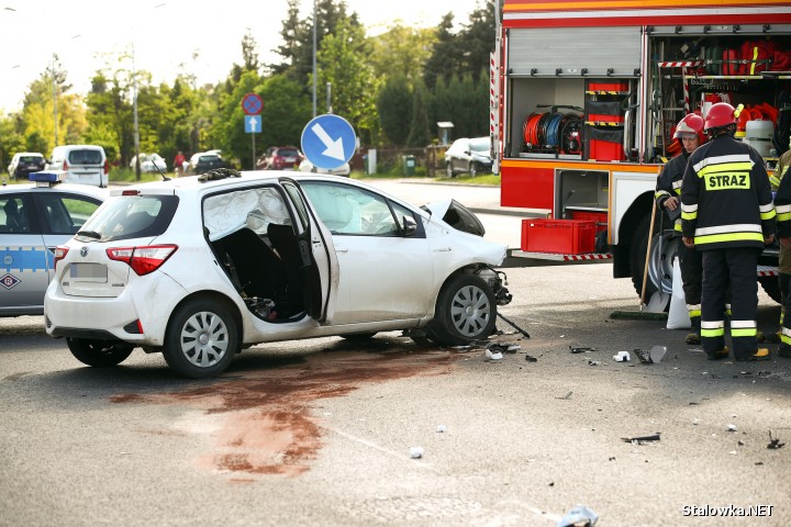 Do wypadku doszło na skrzyżowaniu ulic Chopina oraz Poniatowskiego w Stalowej Woli.