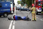 Na ulicy Stanisława Staszica w Stalowej Woli doszło do wypadku z udziałem motocyklisty.