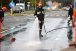 Na numer alarmowy 112 wpłynęło zgłoszenie o zalanym fekaliami 150 metrowym odcinku ulicy Komisji Edukacji Narodowej w ciągu Drogi Wojewódzkiej nr 871.