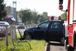 Na Alejach Jana Pawła II przy restauracji KFC doszło do zderzenia dwóch pojazdów.
