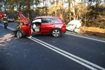 Do groźnego wypadku doszło na drodze Stalowa Wola - Tarnobrzeg. Dwie osoby zostały ranne.