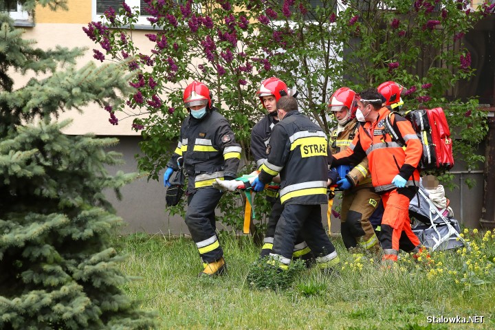 Poszkodowane dziecko w wieku 9 lat, zostało karetką przewiezione do szpitala w Stalowej Woli.