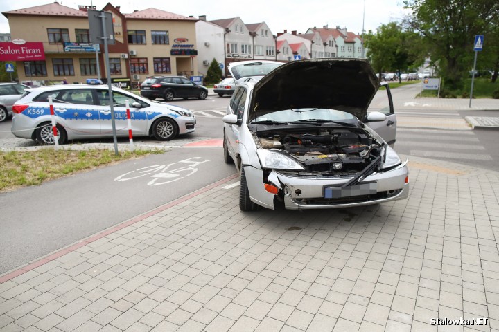 Na ul. Józefa Poniatowskiego doszło do kolizji drogowej w udziałem dwóch pojazdów.
