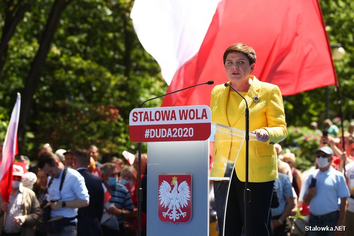 Stalowa Wola: prezydent RP Andrzej Duda w Parku Miejskim.