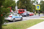 Do zderzenia dwóch pojazdów doszło na Alejach Jana Pawła II na górce rozwadowskiej.