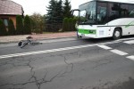 Na ulicy Rozwadowskiej doszło do potrącenia rowerzysty przez autobus.