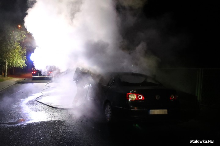 Na ulicy Grunwaldzkiej doszło do podpalenia samochodu.