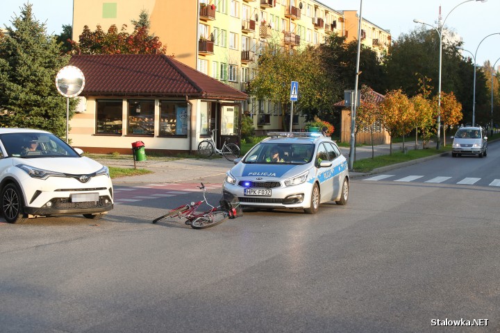 Na ulicy Wojska Polskiego w Stalowej Woli doszło do potrącenia rowerzystki.