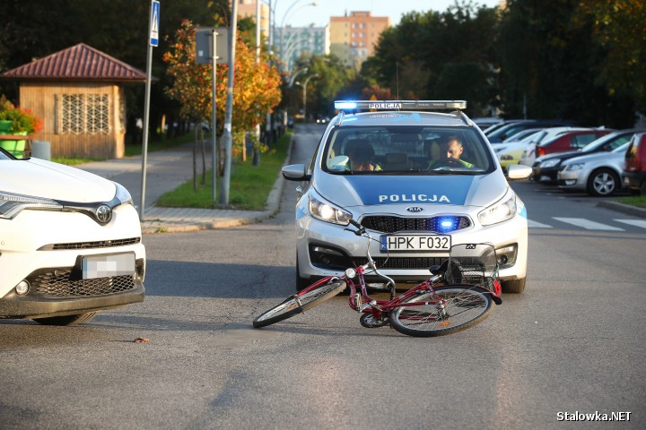 Na ulicy Wojska Polskiego w Stalowej Woli doszło do potrącenia rowerzystki.