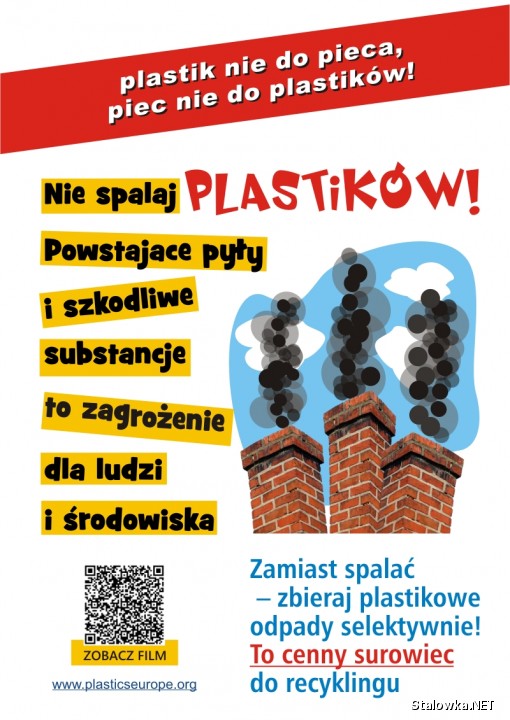 Miasto włącza się do cyklicznej kampanii edukacyjno-społecznej, realizowanej przez Fundację PlasticsEurope Polska pt.Plastik nie do pieca - piec nie do plastiku.