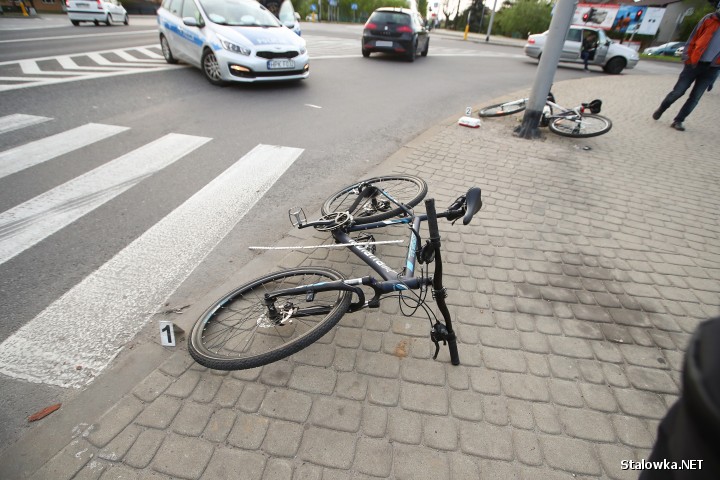 Na górce rozwadowskiej doszło do potrącenia dwójki rowerzystów.