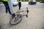 Na górce rozwadowskiej doszło do potrącenia dwójki rowerzystów.