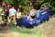 Na Drodze Wojewódzkiej nr 871 Stalowa Wola - Tarnobrzeg doszło do dachowania samochodu osobowego. W zdarzeniu ranna została kobieta w ciąży.