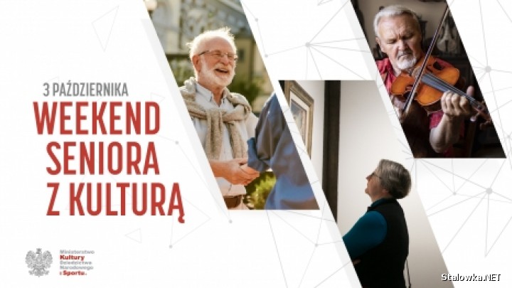 W pierwszy weekend października odbędzie się kolejna odsłona ogólnopolskiej akcji pn. Weekend seniora z kulturą.