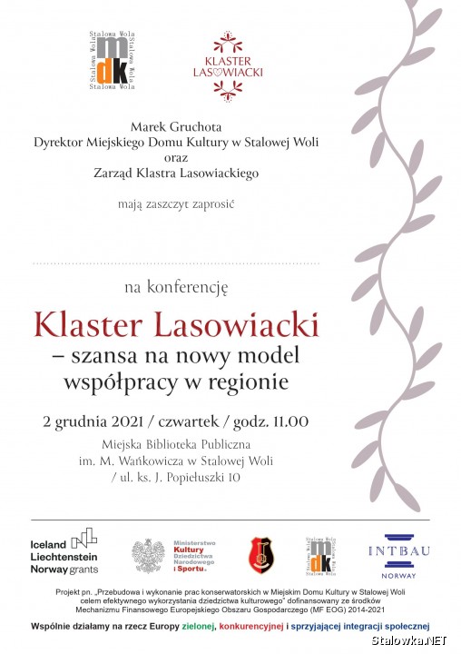 Klaster Lasowiacki - szansa na nowy model współpracy w regionie - konferencja.