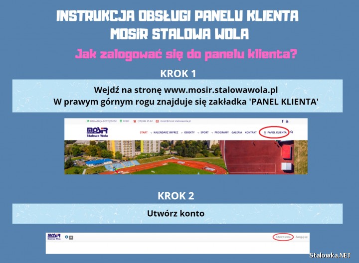Od 10 stycznia klienci Miejskiego Ośrodka Sportu i Rekreacji w Stalowej Woli mogą korzystać z internetowego panelu klienta.