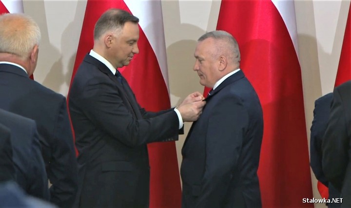 Przewodniczący Stanisław Sobieraj odznaczony przez Prezydenta RP.