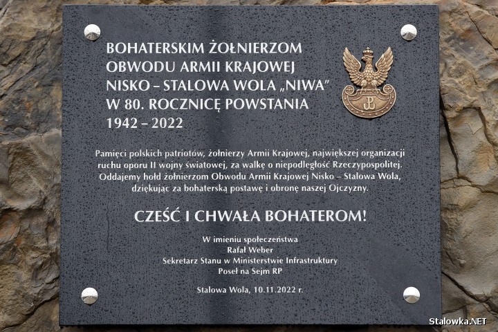 Obwodnica zyskała nazwę Obwodu Armii Krajowej Nisko - Stalowa Wola Niwa.