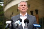 W Stalowej Woli przed gmachem Wydziału Mechaniczno-Technologicznego Politechniki Rzeszowskiej w Stalowej Woli odbyła się konferencja prasowa z udziałem byłego wicepremiera, ministra obrony narodowej Tomasza Siemoniaka z udziałem kandydującej w wyborach do Sejmu z miejsca nr 7 Koalicji Obywatelskiej Renaty Butryn.