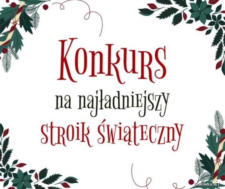 Konkurs na najładniejszy stroik świąteczny.