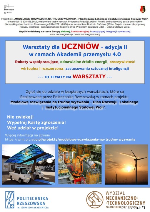 Warsztaty dla uczniów - edycja II w ramach Akademii Przemysłu 4.0.