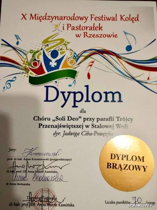 Sukces Soli Deo na Międzynarodowym Festiwalu Kolęd i Pastorałek.