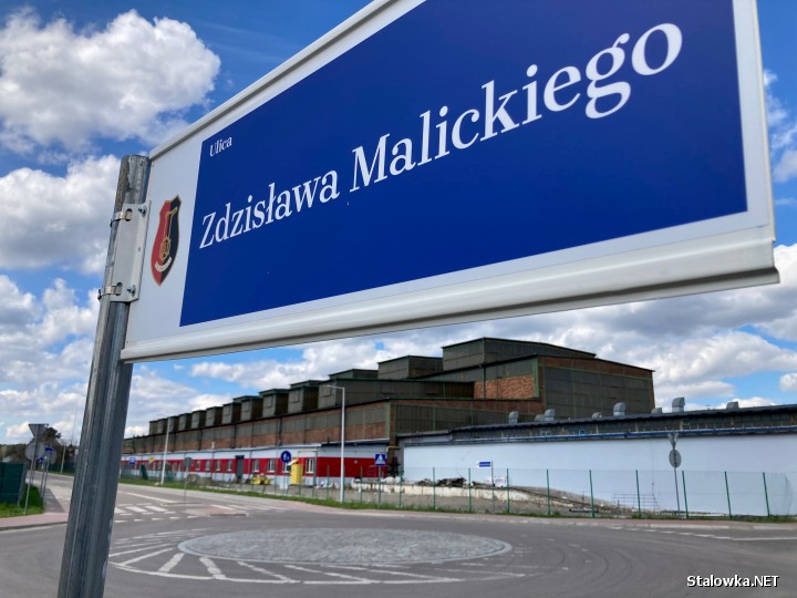 Na strefie przemysłowej pojawiło się oznakowanie informujące, że w Stalowej Woli mamy ulicę imienia Zdzisława Malickiego.