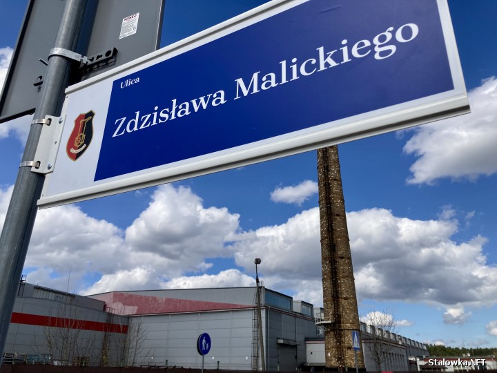 Na strefie przemysłowej pojawiło się oznakowanie informujące, że w Stalowej Woli mamy ulicę imienia Zdzisława Malickiego.