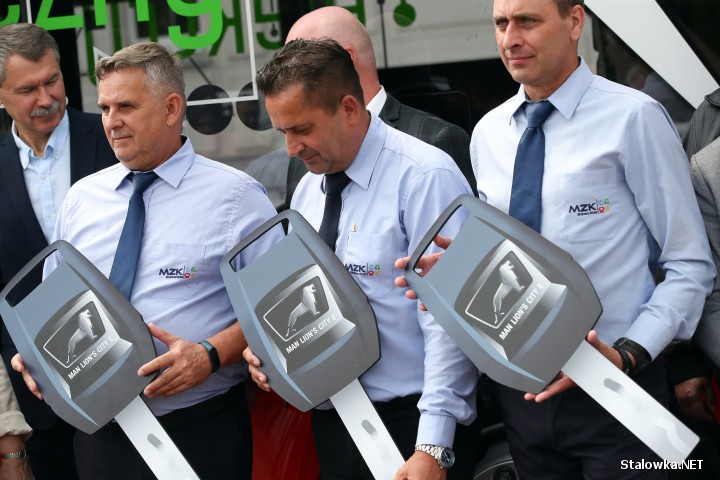 Prezentacja elektrycznych MAN-ów.