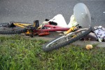 Poważny wypadek na Alejach. Potrącony rowerzysta.