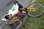 Poważny wypadek na Alejach. Potrącony rowerzysta.