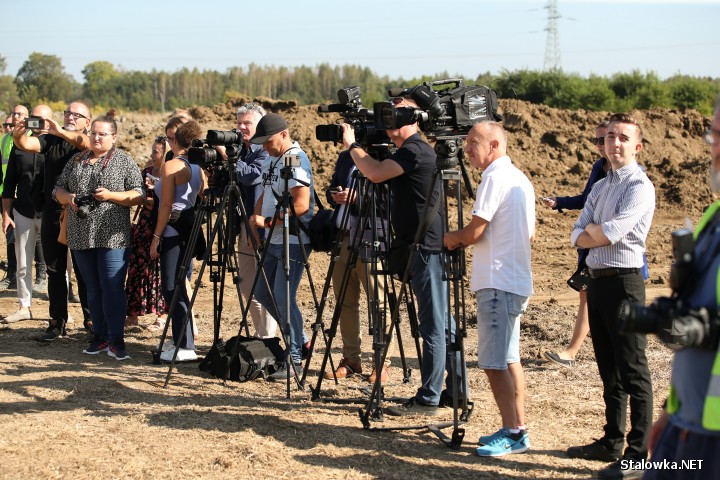 Inauguracja budowy mostu na Sanie.