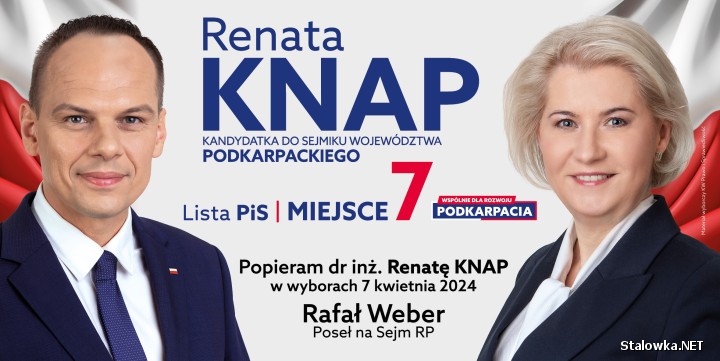 Renata Knap, kandydatka do Sejmiku Województwa Podkarpackiego.
